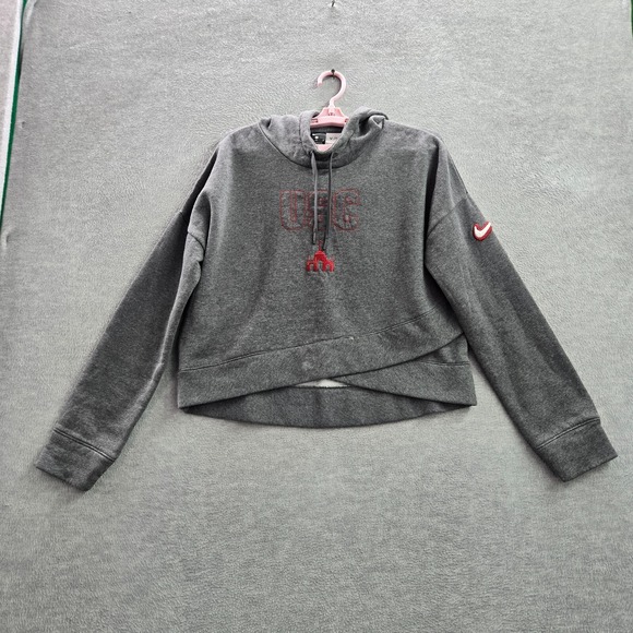 USC Trojans Women Hoodie M Gray Logo Nike Embroidered Long Sleeve - Picture 1 of 11